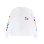 Chrome Hearts Multi Color Cross Logo Long Sleeves T-shirt White CH-0605