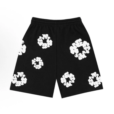 Coco Shoes Denim Tears The Cotton Wreath Shorts Black 402-010-30 02