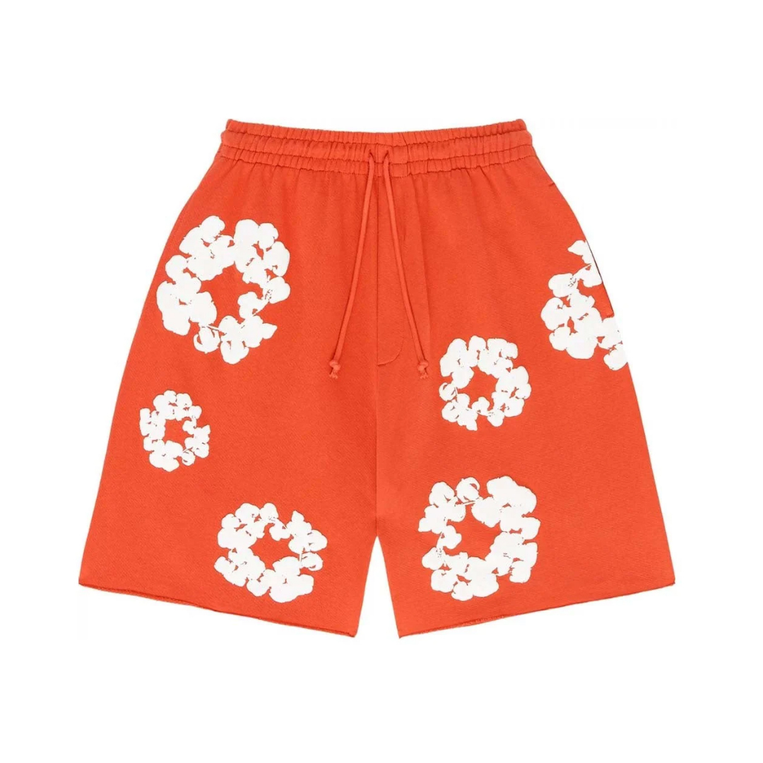 Coco Shoes Denim Tears The Cotton Wreath Shorts Orange