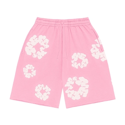 Denim Tears The Cotton Wreath Shorts Pink 01