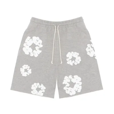 Denim Tears The Cotton Wreath Shorts Grey 01