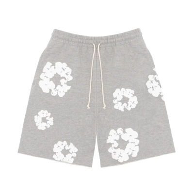 Denim Tears The Cotton Wreath Shorts Grey 01