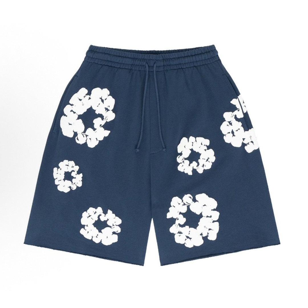 Coco Shoes Denim Tears The Cotton Wreath Shorts Dark Blue