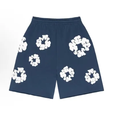 Denim Tears The Cotton Wreath Shorts Dark Blue 02