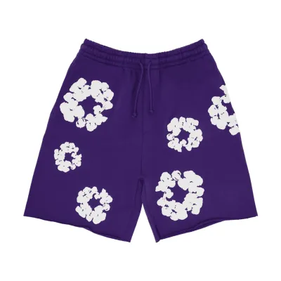 Denim Tears The Cotton Wreath Shorts Purple 01
