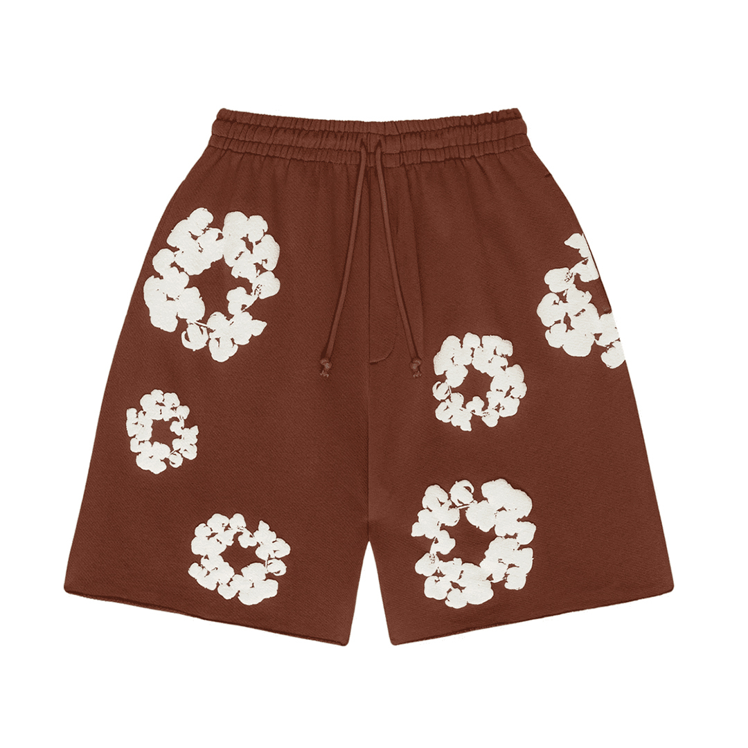 Coco Shoes Denim Tears The Cotton Wreath Shorts Brown