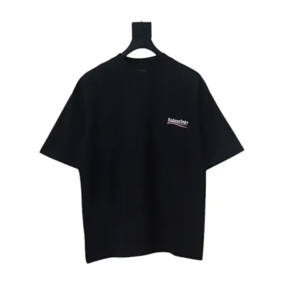 Balenciaga Political Campaign T-Shirt Black 01