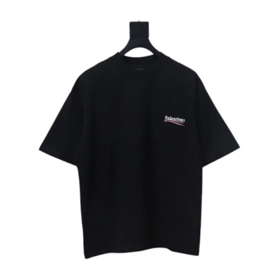 Balenciaga Political Campaign T-Shirt Black 01