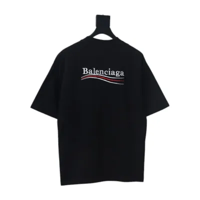 Balenciaga Political Campaign T-Shirt Black 02