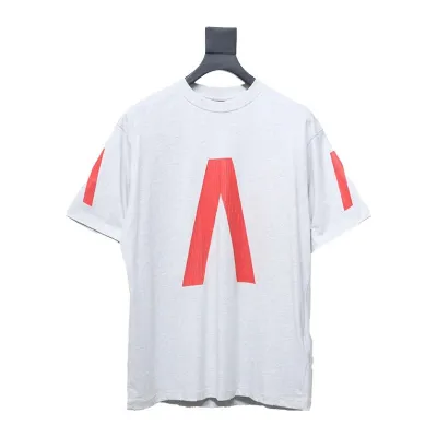 Balenciaga Archive Apple Music Oversized T-Shirt White and Red 01