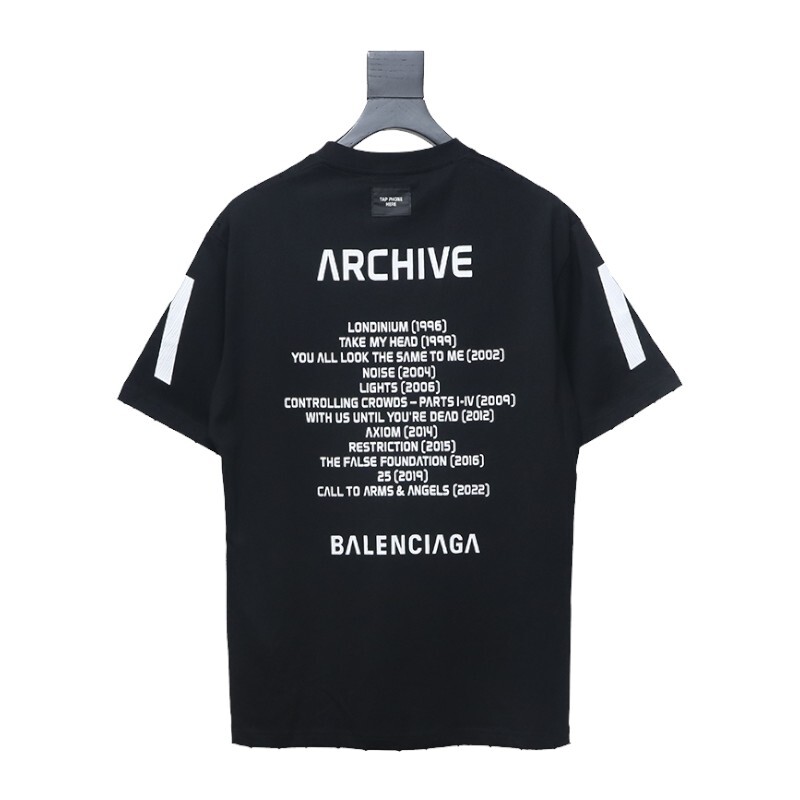 Balenciaga Archive Apple Music Oversized T-Shirt Black