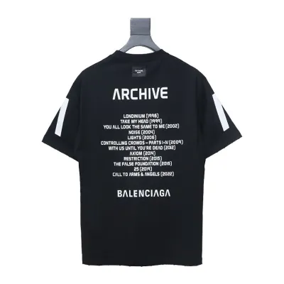 Balenciaga Archive Apple Music Oversized T-Shirt Black 02