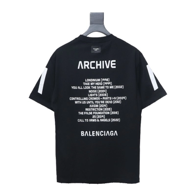 Balenciaga Archive Apple Music Oversized T-Shirt Black 02