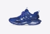 Balenciaga Track Metallic Mesh-Nylon Sneakers Blue