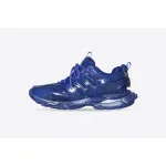 Balenciaga Track Metallic Mesh-Nylon Sneakers Blue