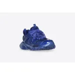 Balenciaga Track Metallic Mesh-Nylon Sneakers Blue