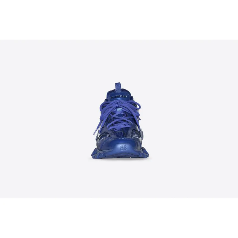 Balenciaga Track Metallic Mesh-Nylon Sneakers Blue