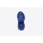 Balenciaga Track Metallic Mesh-Nylon Sneakers Blue
