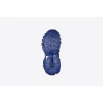 Balenciaga Track Metallic Mesh-Nylon Sneakers Blue