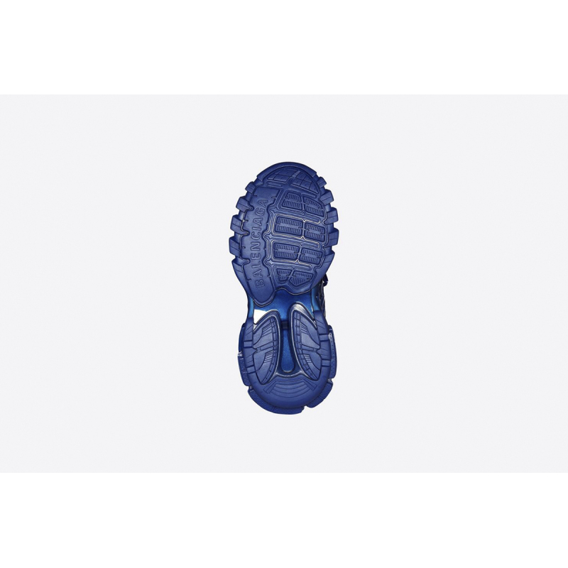 Balenciaga Track Metallic Mesh-Nylon Sneakers Blue