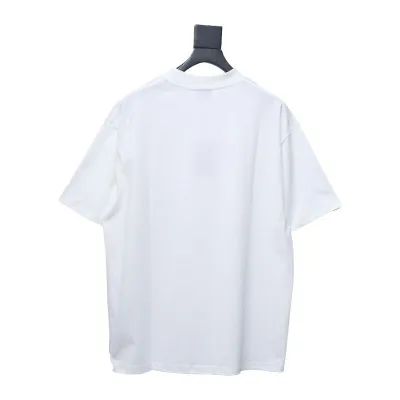 Balenciaga Logo Print Cotton Jersey T-Shirt White 02
