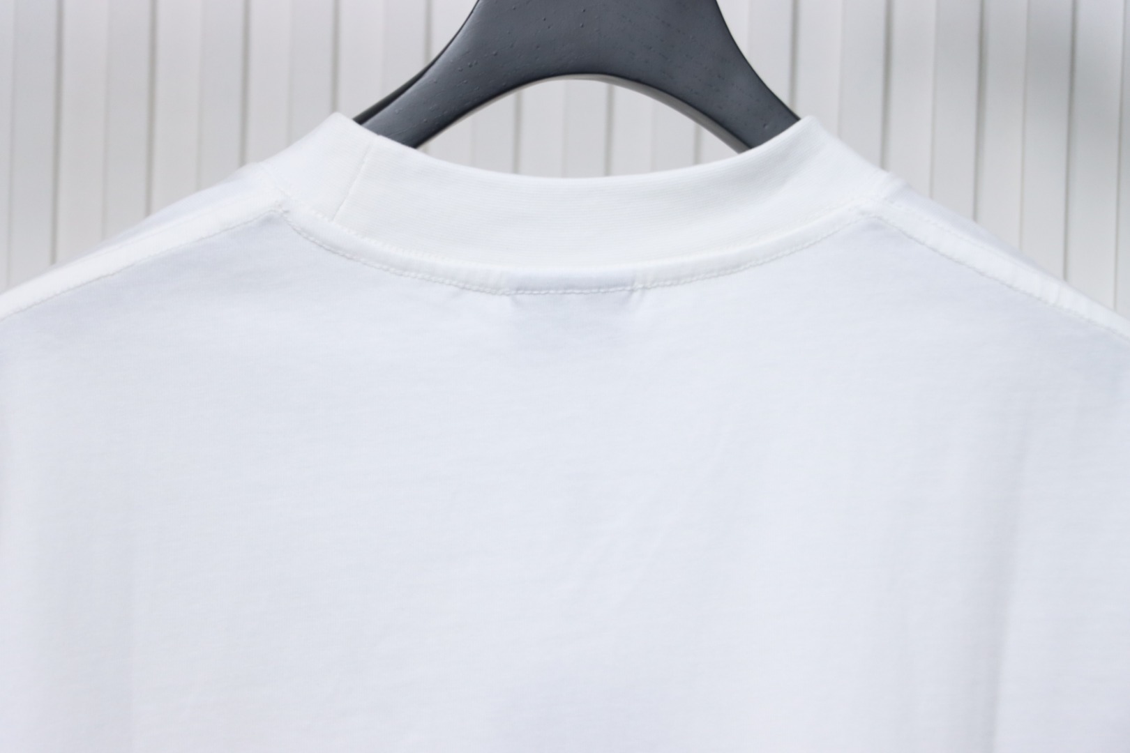 Balenciaga Logo Print Cotton Jersey T-Shirt White