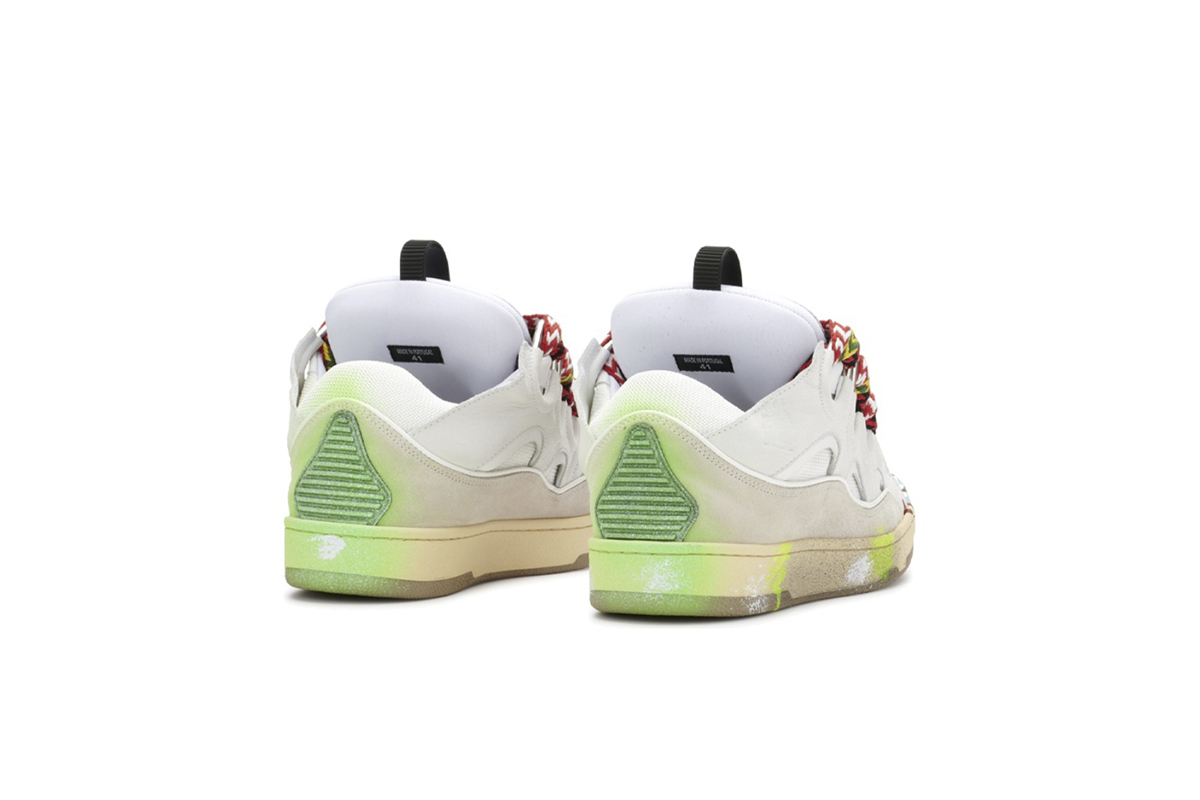 Lanvin Leather Curb x Gallery Dept Paint Drip Optical White