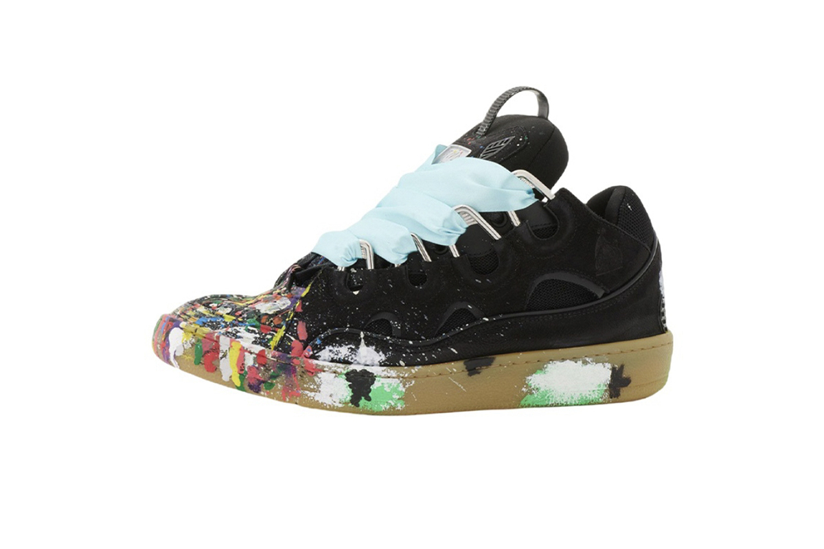 Lanvin Leather Curb x Gallery Dept Paint Drip Black Multi