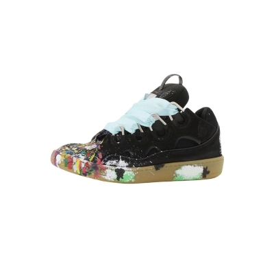 Lanvin Leather Curb x Gallery Dept Paint Drip Black Multi 01