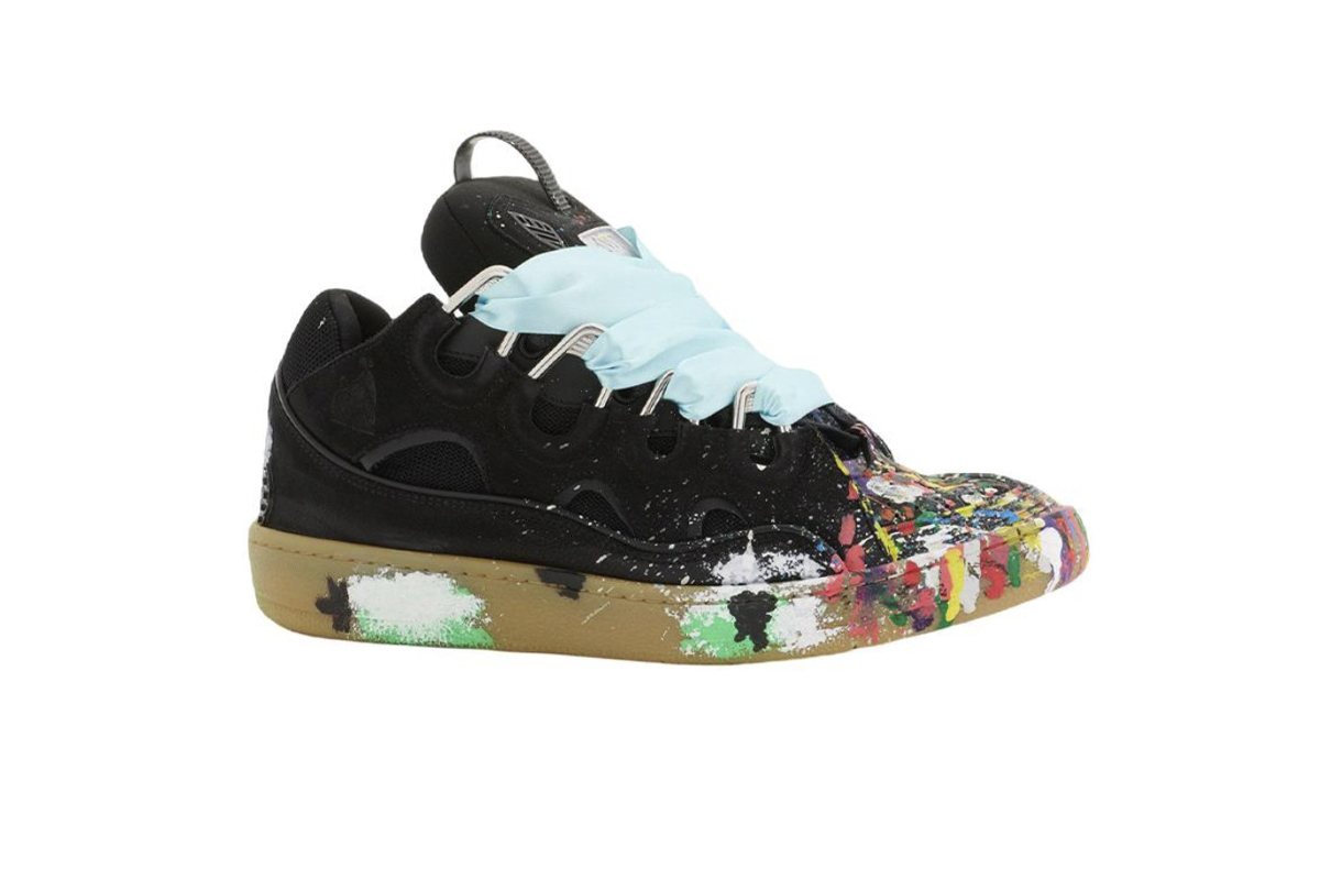 Lanvin Leather Curb x Gallery Dept Paint Drip Black Multi