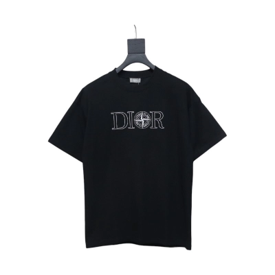 Coco Shoes Dior x Stone Island T-Shirt Black 493J638B0554_C980 01