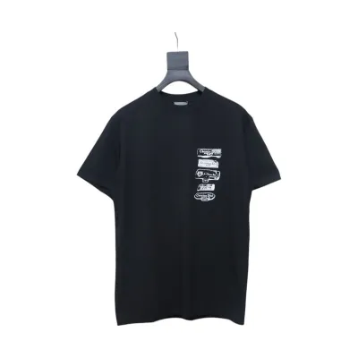 Dior Archives Labels T-Shirt Black 01