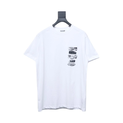 Dior Archives Labels T-Shirt White 01