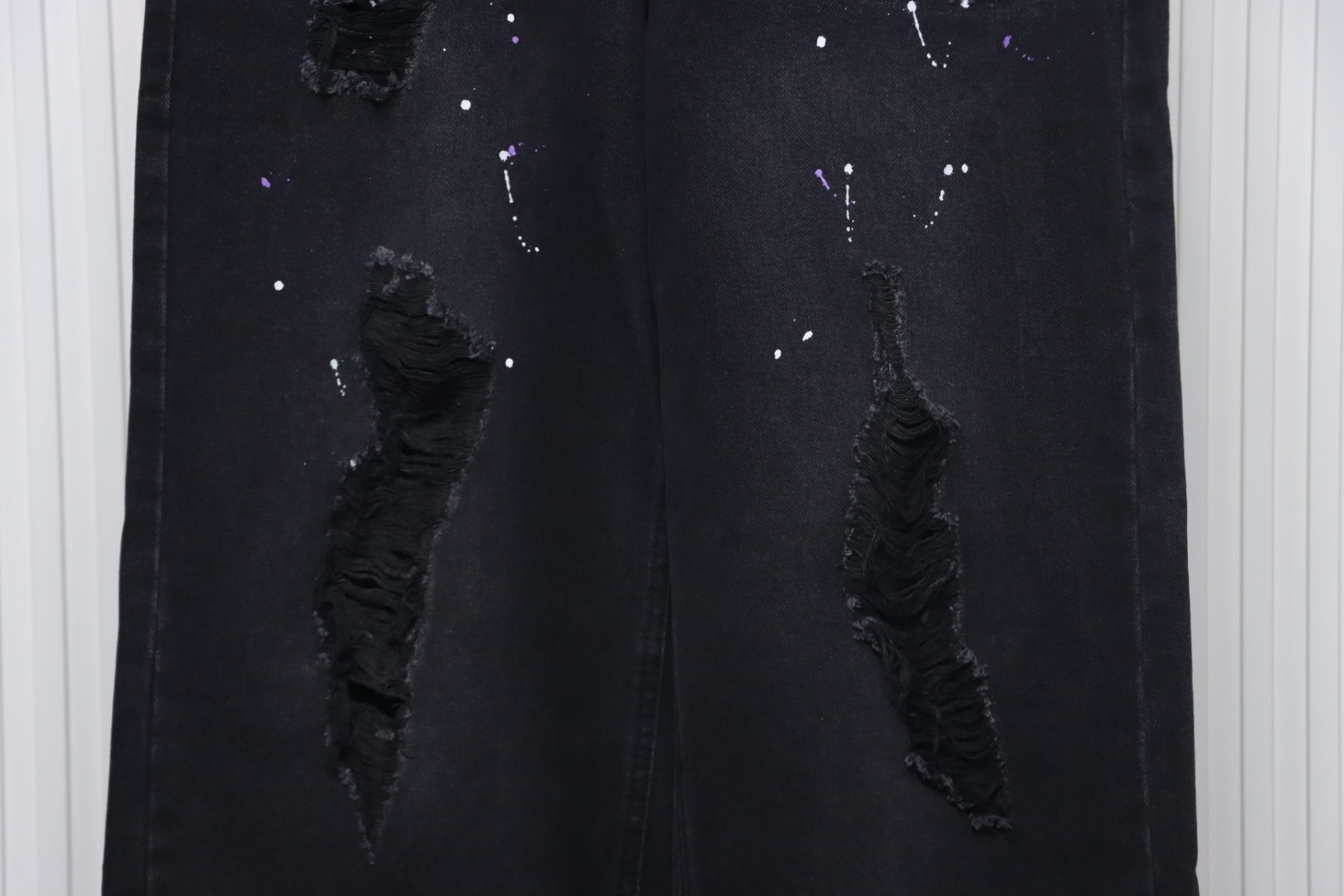 We11done Heart Lettering Embroidered Jeans