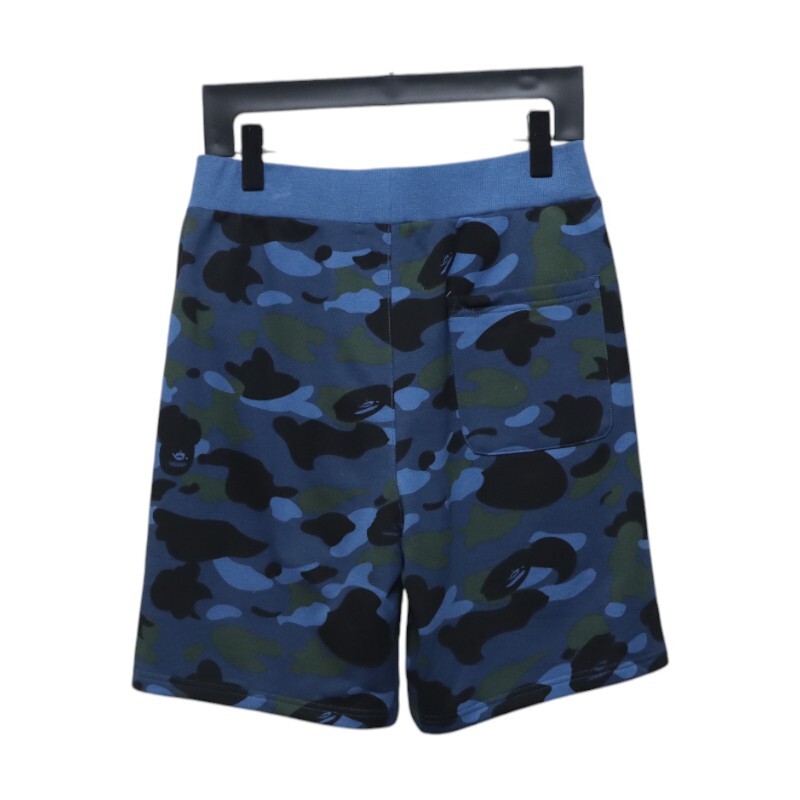 Bape ABC Camo Shark Sweat Shorts Blue