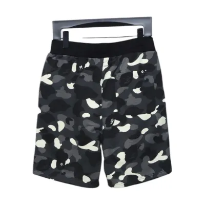 Bape Black And White Camouflage Shorts Black 02