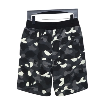 Bape Black And White Camouflage Shorts Black 02