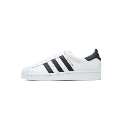 Adidas Superstar Shoes White Black Gold EG4958 01