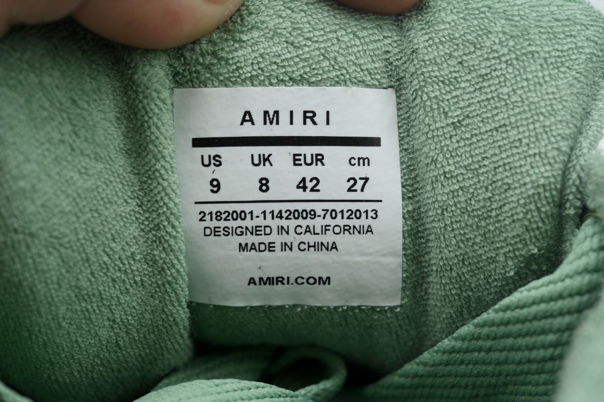 Coco Shoes Amiri MA-1 White Green AMFOSR1001-142