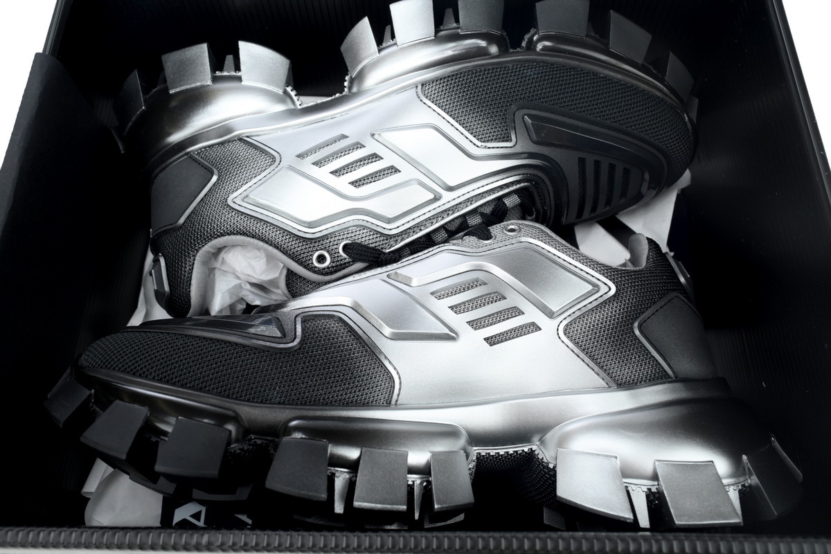 Prada Cloudbust Thunder Sneakers Black Gray White 2EG293_3LMB_F0Q07