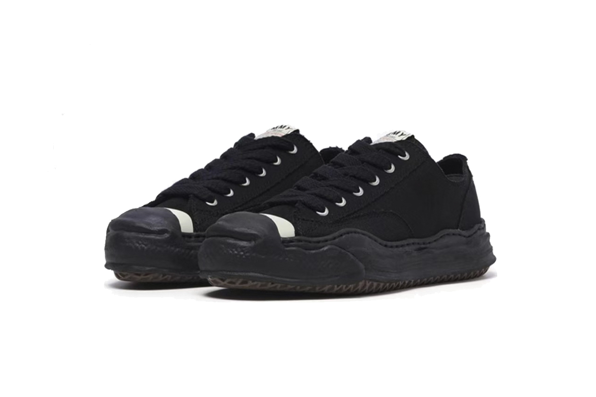 Coco Shoes Mihara Yasuhiro Low-top Sneakers All Black A05FW702FW23 NO.786