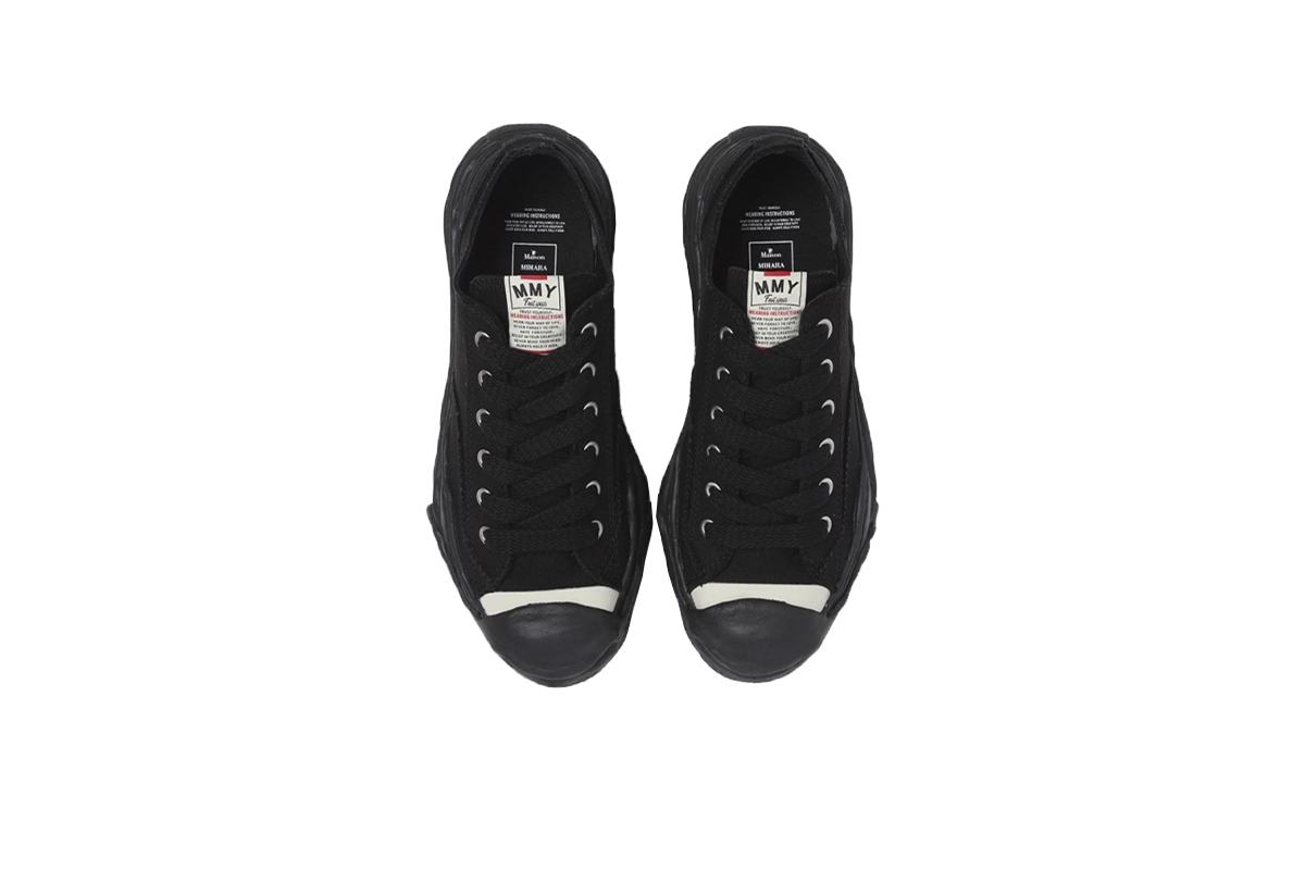 Coco Shoes Mihara Yasuhiro Low-top Sneakers All Black A05FW702FW23 NO.786