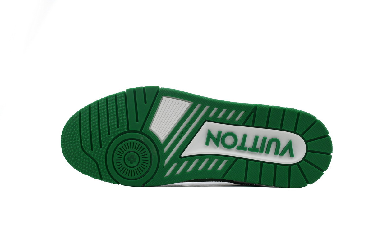 Coco Shoes Louis Vuitton Trainer Green White Swarovski