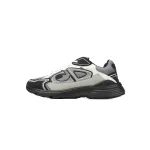 Dior B30  Lace-Up Sneakers Black Grey Silver Mesh 3SN279ZRA_H868