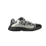 Dior B30  Lace-Up Sneakers Black Grey Silver Mesh 3SN279ZRA_H868