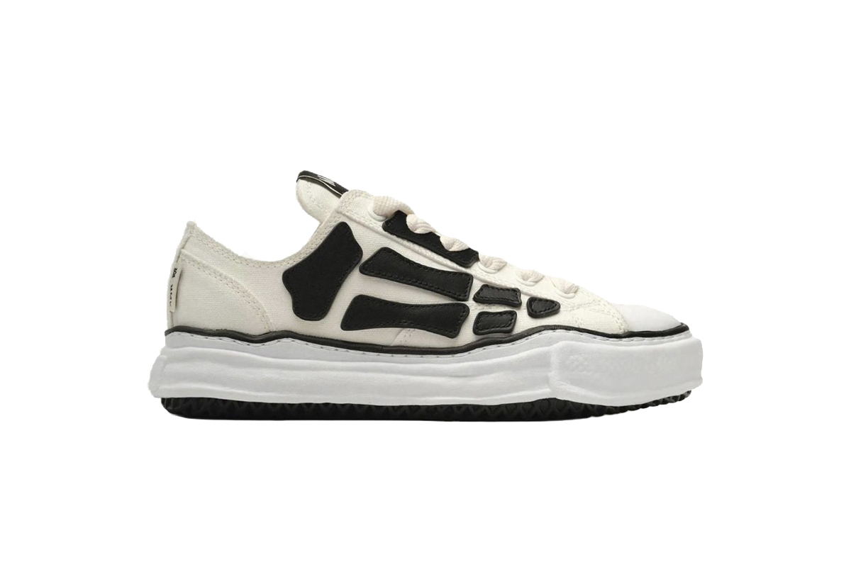 Coco Shoes Maison Mihara Yasuhiro Alabaster x Amiri MMY Bones Skel-Top Low Off White