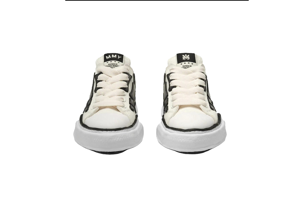 Coco Shoes Maison Mihara Yasuhiro Alabaster x Amiri MMY Bones Skel-Top Low Off White