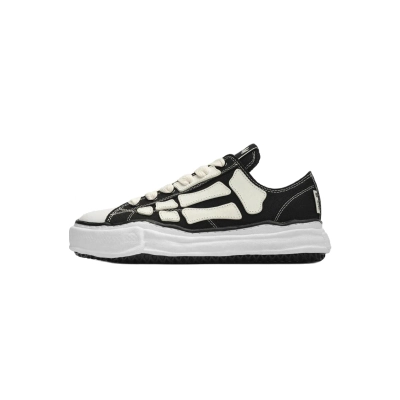 Coco Shoes Mihara Yasuhiro Alabaster x Amiri MMY Bones Skel-Top Low Black AMFOSR1076-001 01