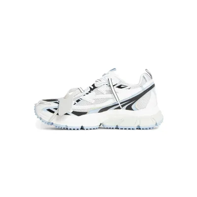 Off-White Be Right Back Mesh Trainers White Blue OMA295C99FAB0010140 01