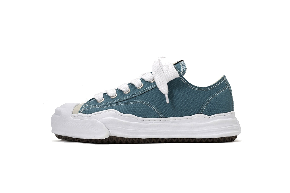 Coco Shoes Mihara Yasuhiro Hank OG Sole Canvas Low White Blue A05FW702 NO.776